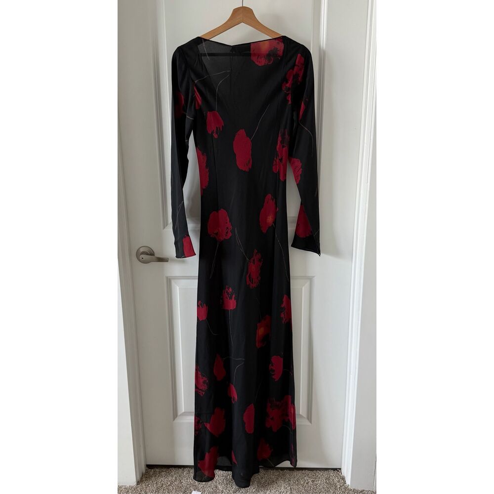 Realisation Par Black and Red Long Sleeve Dress - Picture 6 of 7